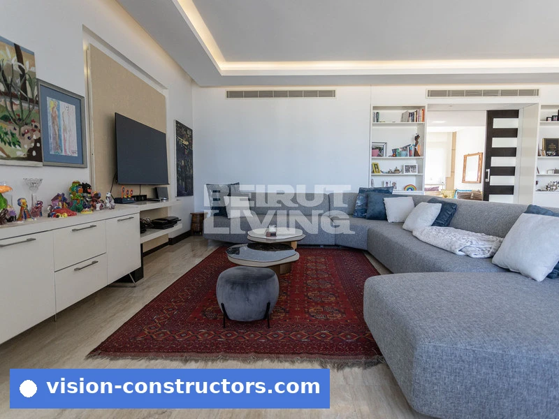 Apartment Modern & Bright | 3 PKG | Nice Balcony | Open Sea View for rent in Achrafieh