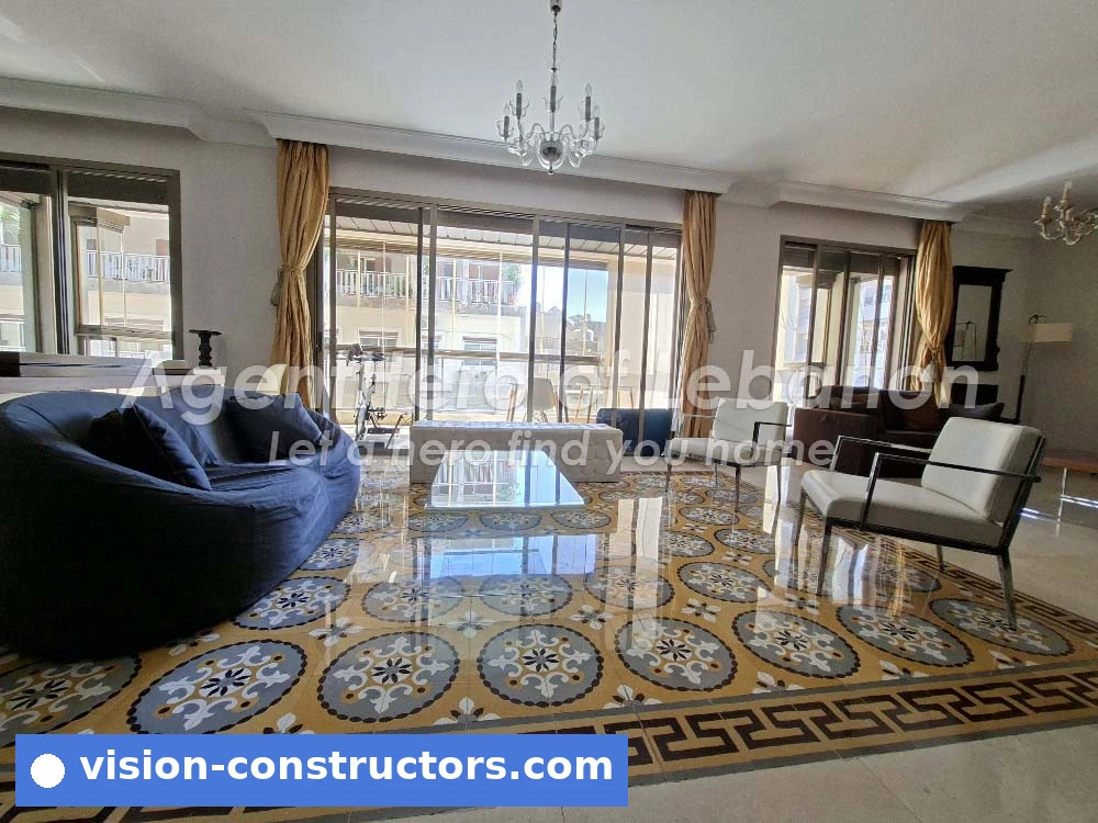 3BR Apartment | In Z Heart Of Achrafieh | Large Balcony for rent