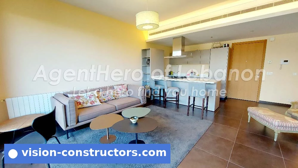 Apartment Open Space Kitchen | Cozy Balcony | Open View for rent in Achrafieh