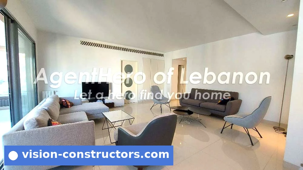 Stylish & Modern Furnished Apartment | Nice Balcony for rent in Achrafieh