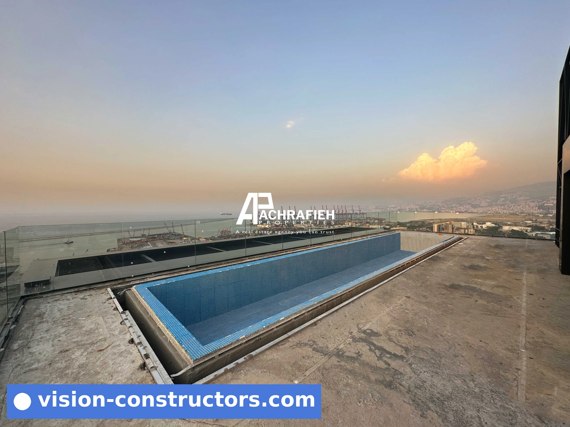 Penthouse Private Rooftop | Private Pool | Panoramic View for sale in Achrafieh