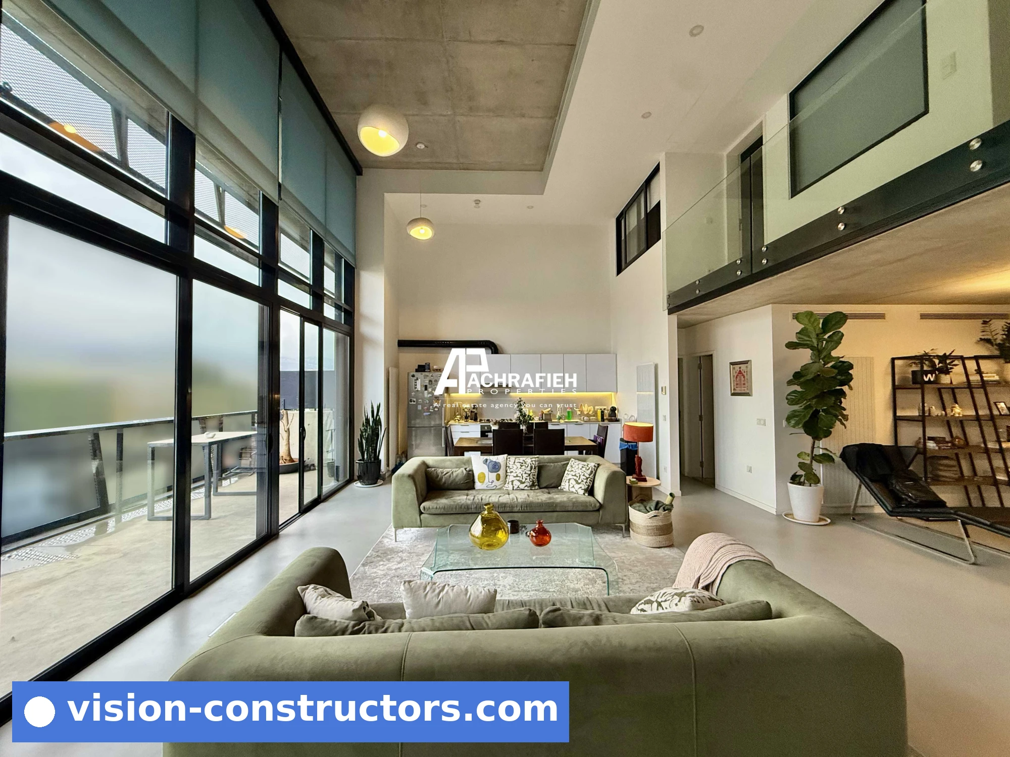 Other + Terrace | Fully Furnished Loft For Rent In Achrafieh