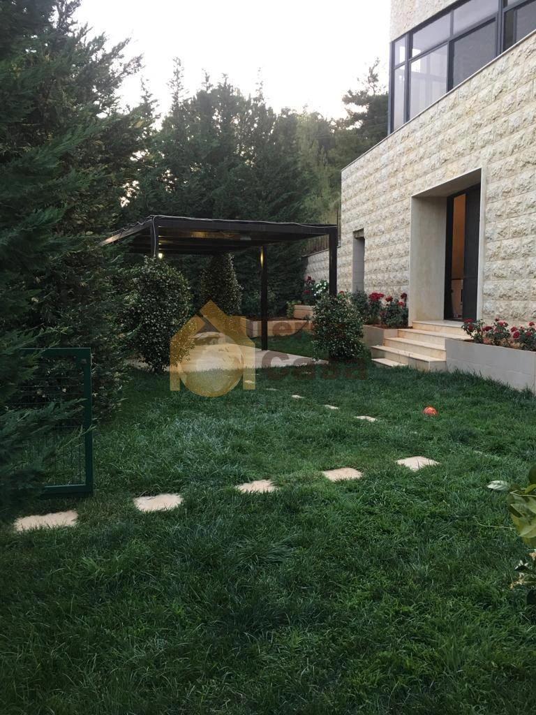Baabdat fully furnished apartment 240m + 500m garden & pool for rent