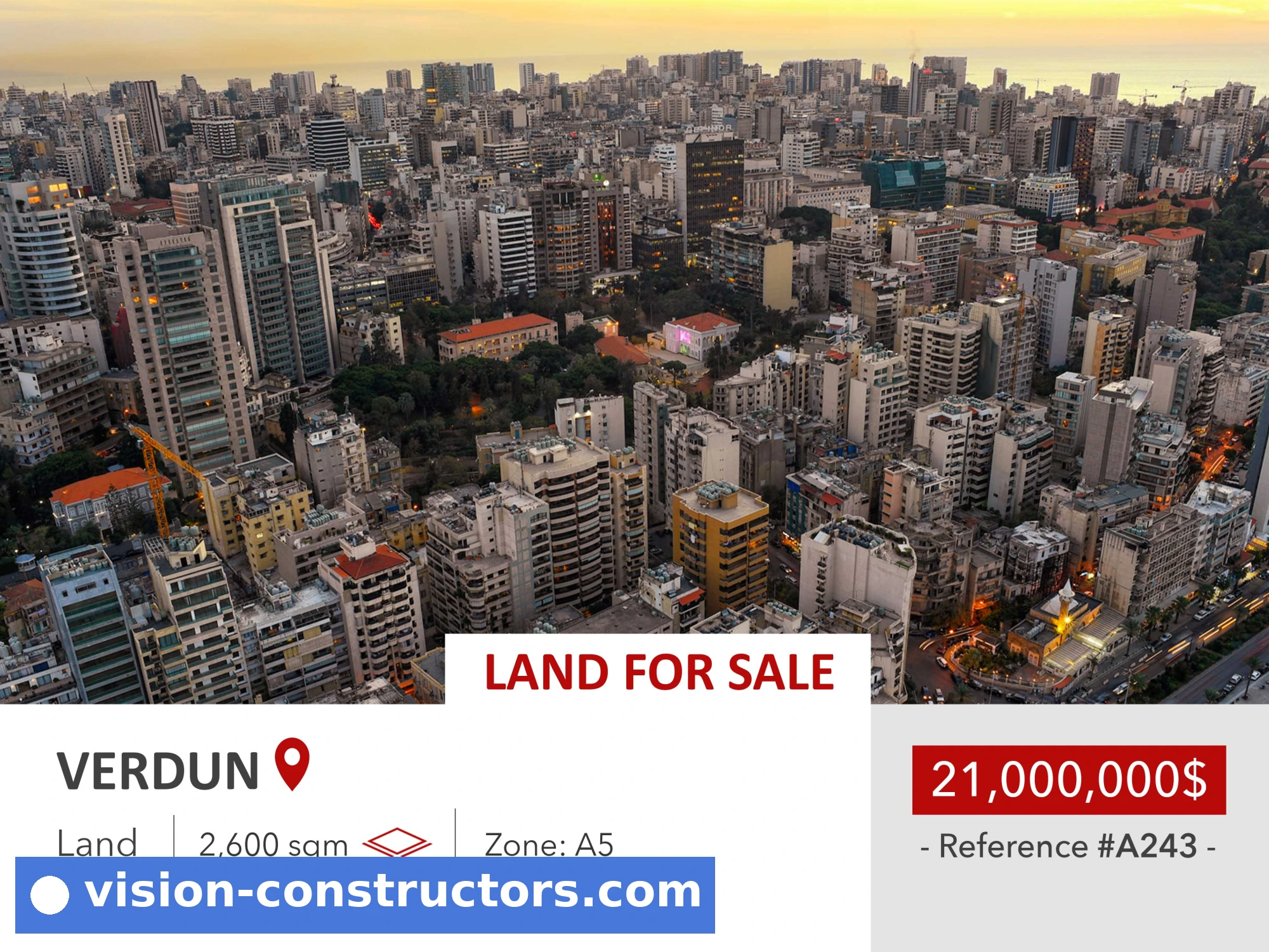 2,600 Sqm | Land For Sale In Verdun