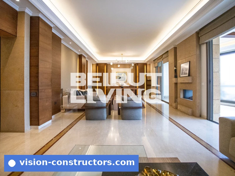 Apartment Sea View | Terrace | Private Garden | Gym for rent in Ain Saadeh