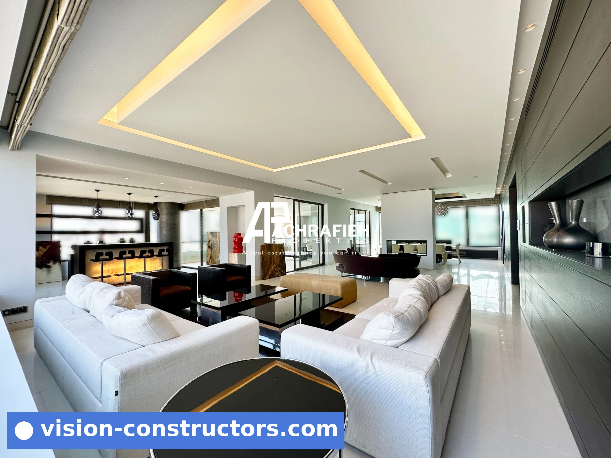 Apartment Luxurious | Spacious Terrace | Panoramic City&Sea View for rent in Achrafieh