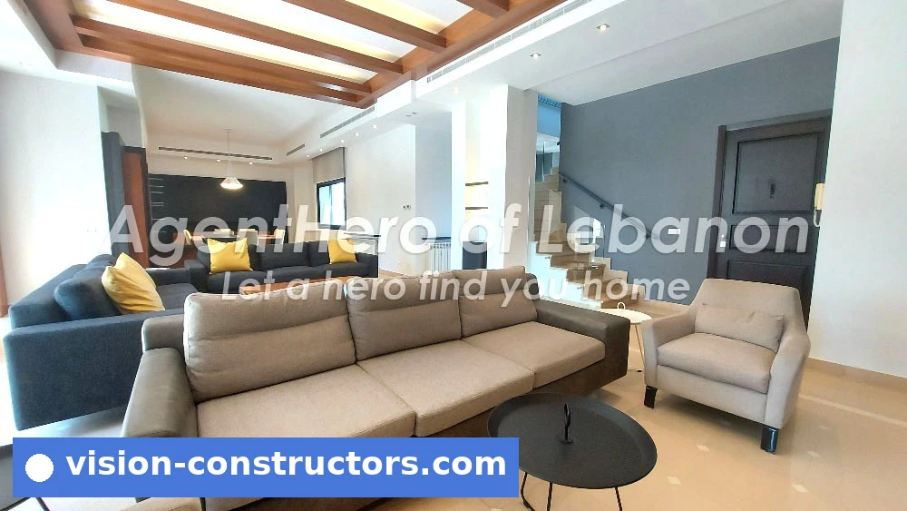 Apartment Modern Loft | Large Balcony | Prime Location for rent in Achrafieh