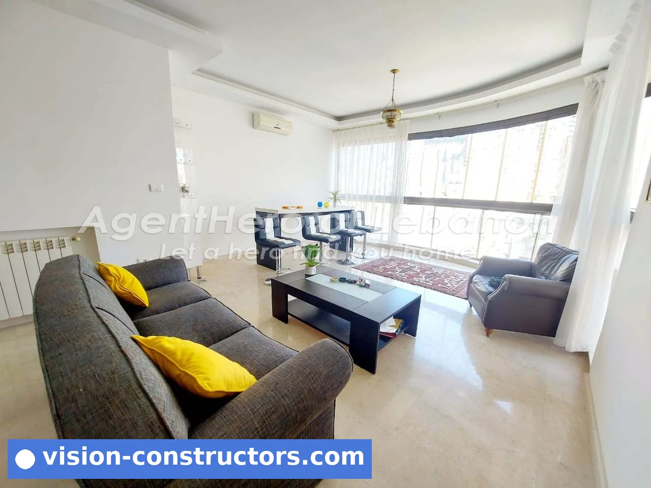 Apartment Spacious Apt | 3 BR + 1 TV | Open View for sale in Achrafieh