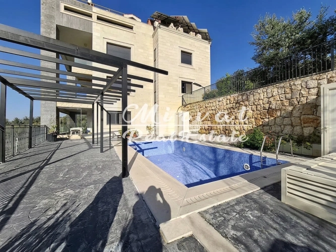 Villa فيلا فخمة من أربع طوابق مع مسبح خاص-عيتات-منظر لا يحجب لأفق بيروت for sale in Aitat